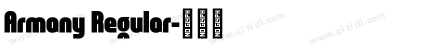 Armany Regular字体转换